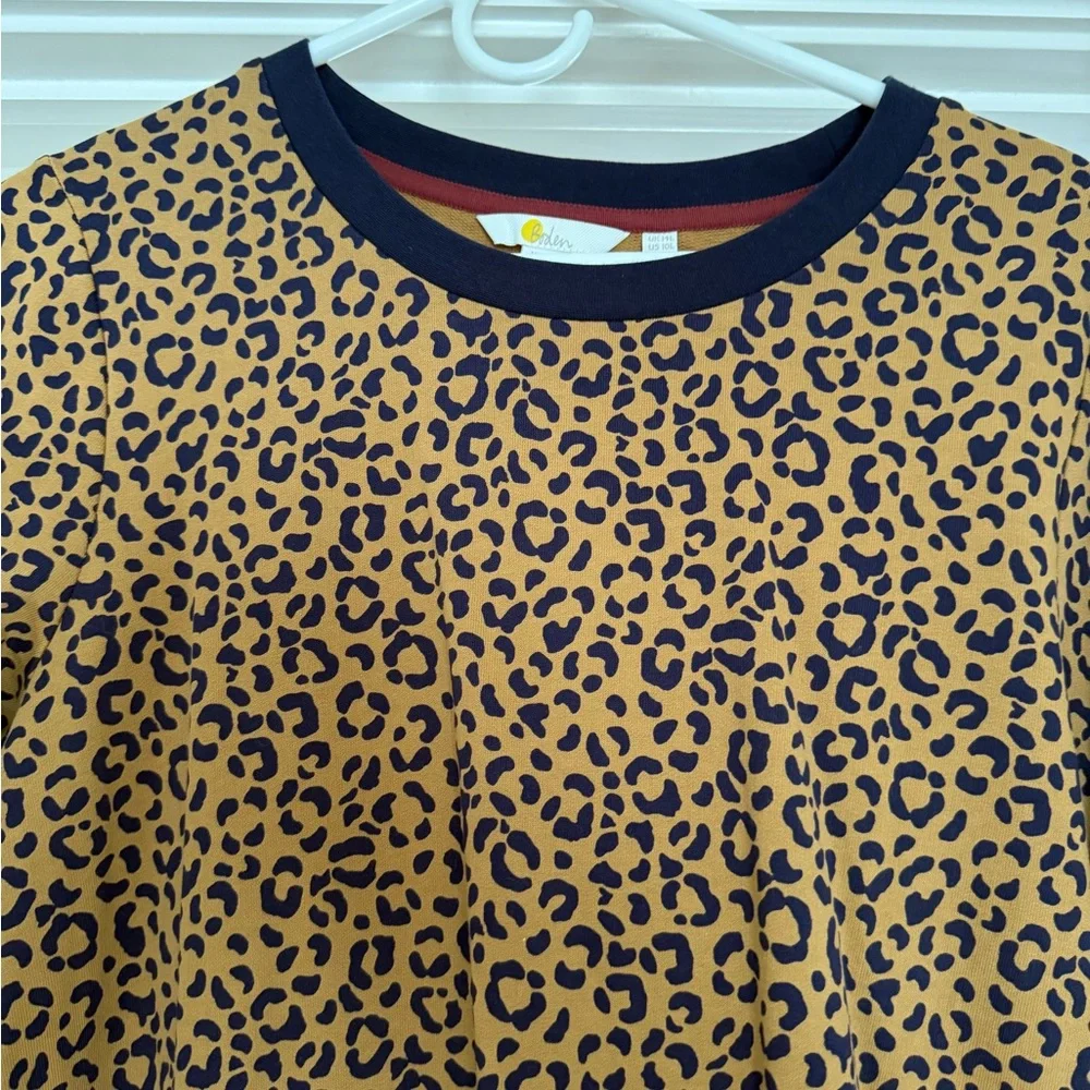 Boden Leopard Print Long Sleeve Dress - Picture 2 of 3